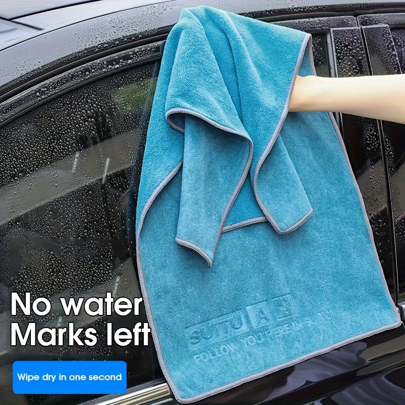 Automotive Interior Cleaning Cloth, Extra-Thick Absorbent Oversized Car Wash Towel, Scratch-Free Glass Cleaning Cloth