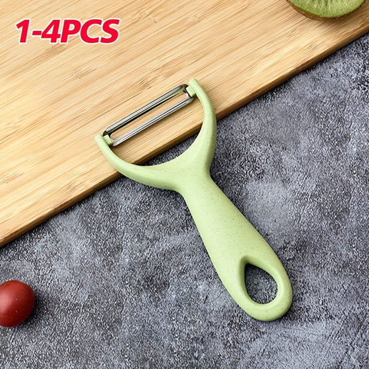 Stainless Steel Peelers, Affordable And Useful, Versatile And Innovative Kitchen Tool with Safety Cover, Efficient for Preparing Fruits And Vegetables, Set of 1-4, Perfect for Mother's Day, Christmas Gifts, And Black Friday Offers