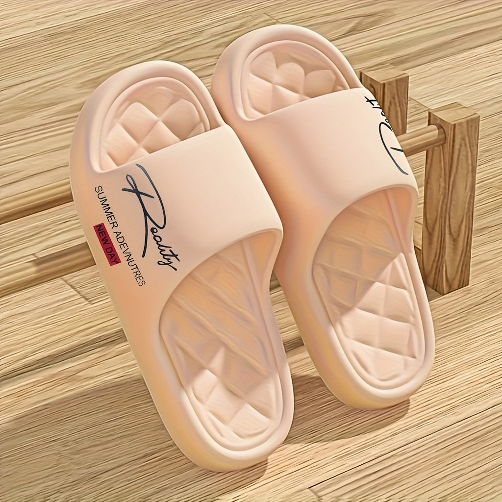 Lightweight EVA Slippers for Women, Non-Slip Indoor And Outdoor Home Shoes, Machine Washable with Easy Slip-On Design, Cushioned Insoles for Comfort in All Seasons, Suitable for Home, Beach, Bathroom, And, Easy to Clean with a Non-Slip Sole.