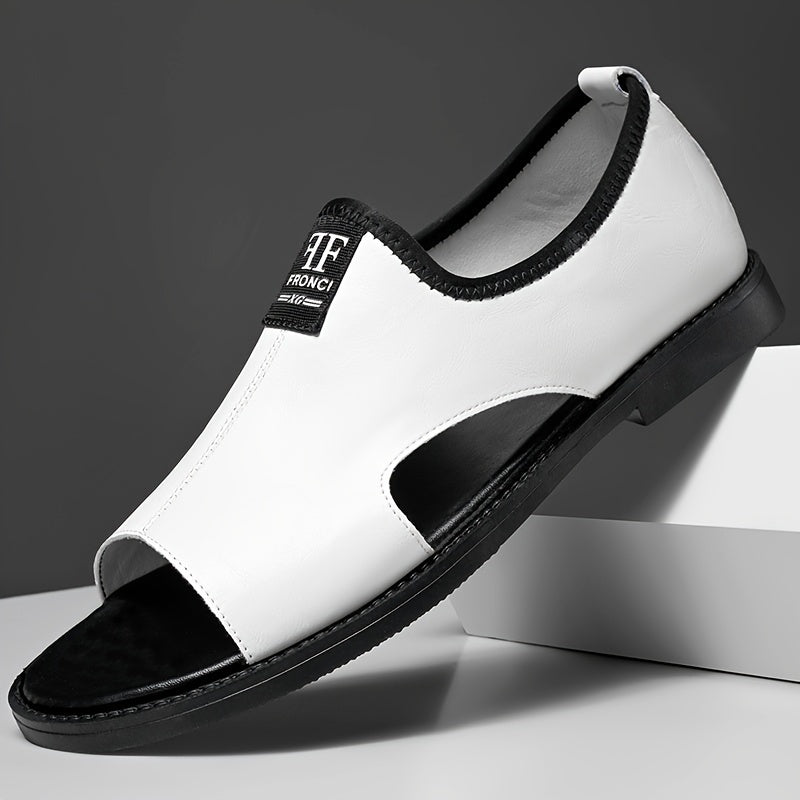 2025 Summer New Men'S Sandals, Casual Beach Shoes for Men, Slip-Resistant, Odor-Resistant, Durable, Lightweight, Suitable for Young College Students And Work, Trendy Breathable Leisure Shoes for Driving And Outdoor Use