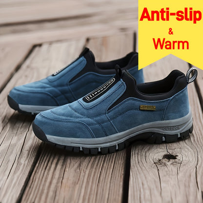 Men's Plus Size Loafers Flat Shoes Walking Shoes Slip-On All-Season Anti-Slip Comfortable Hiking Shoes