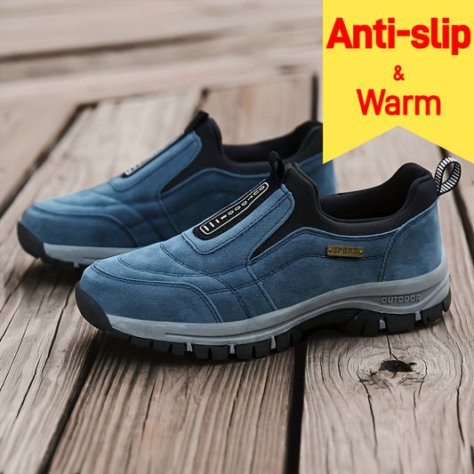 Men's Plus Size Loafers Flat Shoes Walking Shoes Slip-On All-Season Anti-Slip Comfortable Hiking Shoes
