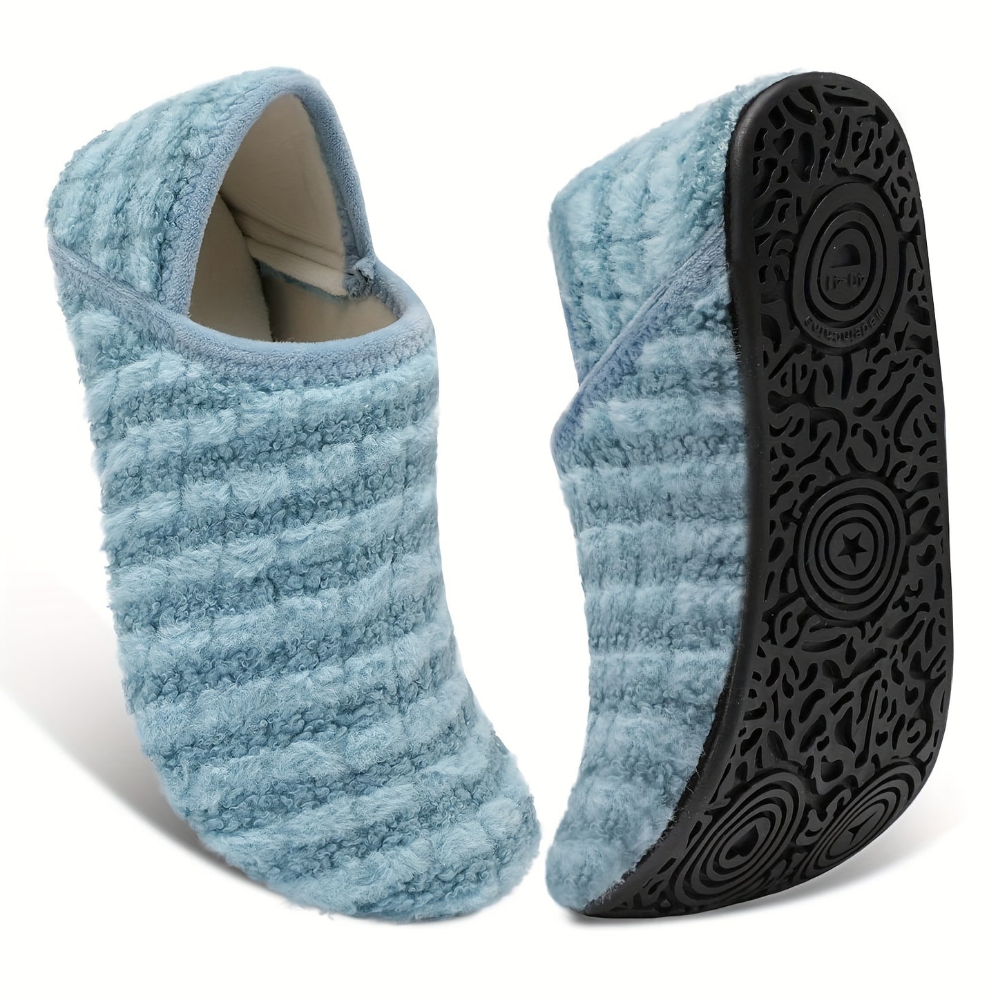 Women And Men Rubber Sole Soft-Lightweight Flat Shoes Non Slip House Gifts for Couple Slipper Designed for Wide Feet, Women Shoes