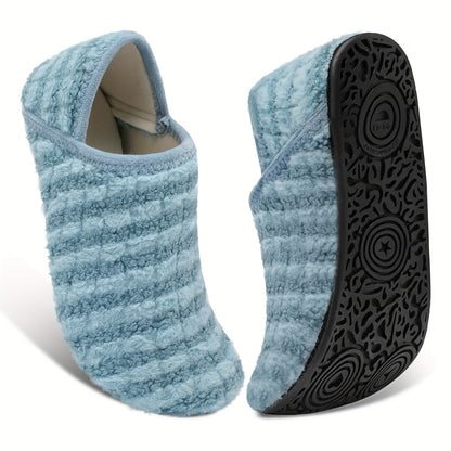 Women And Men Rubber Sole Soft-Lightweight Flat Shoes Non Slip House Gifts for Couple Slipper Designed for Wide Feet, Women Shoes