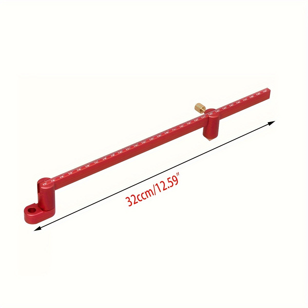 [Aluminum Scribing Gauge] 1pc Aluminum Woodworking Scribing Gauge | 320mm/550mm Center Finder Ruler | Lengthening Circle Ruler Compass for Woodturners Bowls Lathe Work