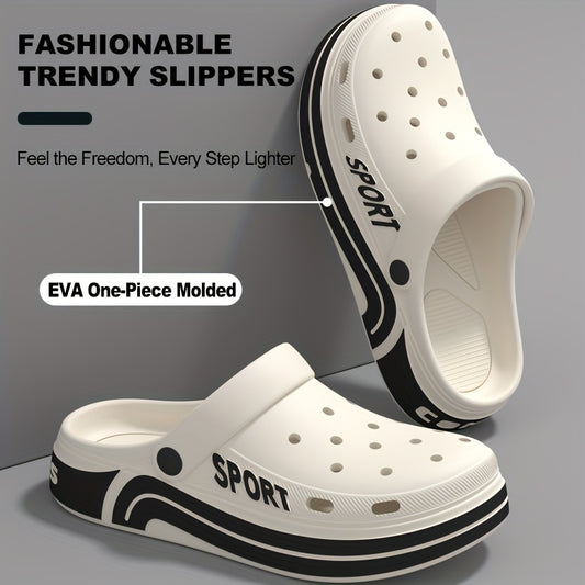 Men's EVA Thick-Soled Fashionable Versatile Trendy Durable Sporty Breathable Beach Shoes for Outdoor Wear