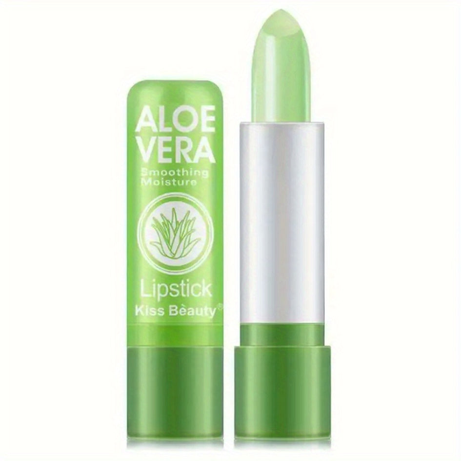 Thermochromic Lipstick, Healthy Moisturizing Color-Changing Lip Balm, Fade-Resistant, Aloe Vera-Based