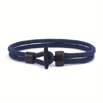 Milan Line Bracelet/Ocean Series/Anchor-Style Woven Rope Design/Crafted for Men And Women