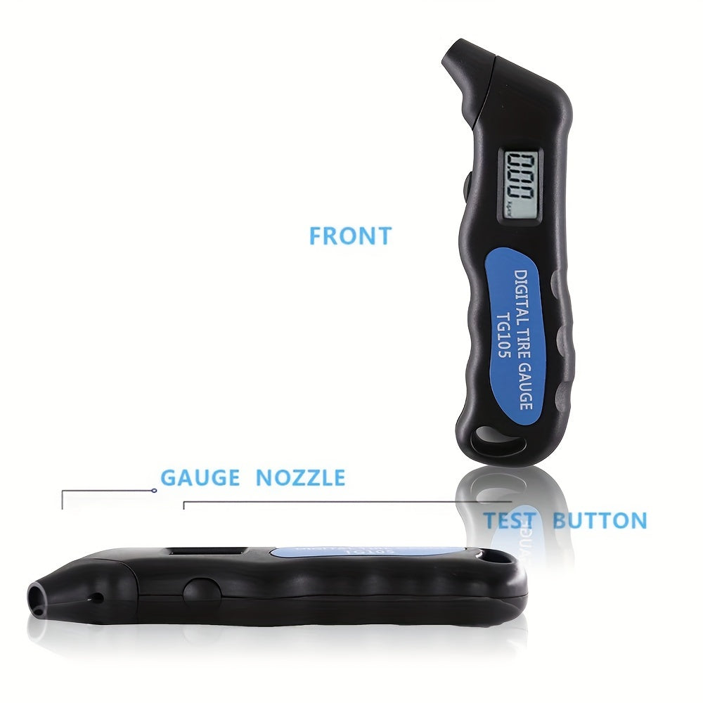 High-Precision Digital Gauge for Measuring Tire Air Pressure, Featuring an LCD Display, Suitable for Cars, Trucks, Motorcycles, And Bicycles