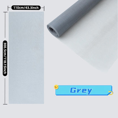 Household DIY Mosquito and Fly Screen Window Net, Pet-Proof Entry Barrier for Doors and Windows, Suitable for Windows, Doors, Patios, and Fences. Easy to Install. Screen Mesh