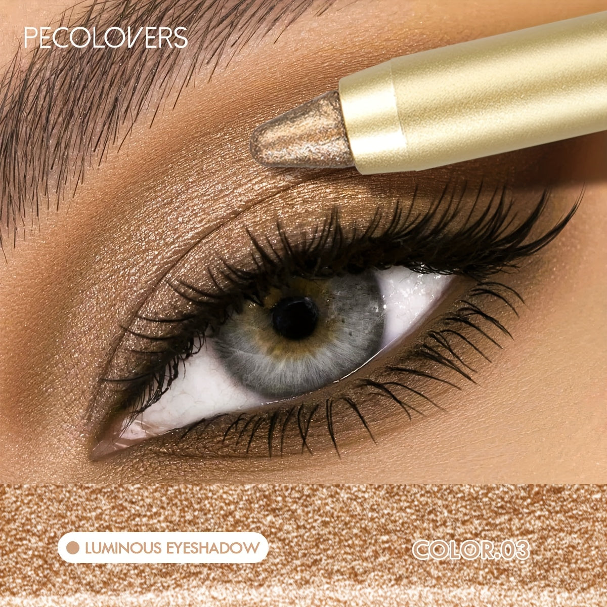 [12 Colors Glitter Shimmer] Pearlescent Eyeshadow Pencil 12 Colors Lasting Glitter Shimmer Eye Highlighter Purple Eyeliner Stick Makeup Tool