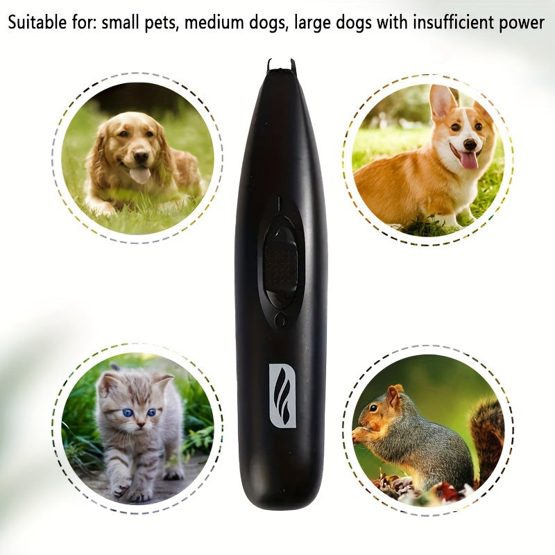[Quiet Safe] CYCG Professional Pet Hair Trimmer and Nail Grooming Tool | Plastic Material | Quiet, Safe Clippers with Precise Cuts, USB Charging | for Cats and Dogs