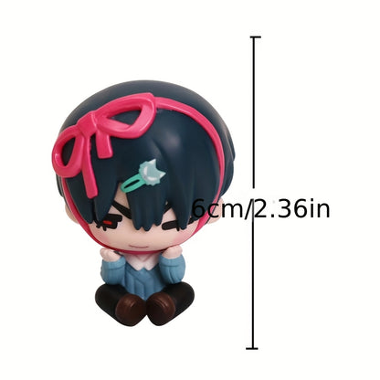 [Halloween, Christmas, Gift] 1pc/Figurines<Ivan&Till&Sua>Anime Figure- 6Cm Adorable Chibi Sitting Figure-Decorations-Collectibles-Desktop, Computer Case, Car Decoration-Halloween, Christmas, Gift-Innovative Gifts-Collector's Model