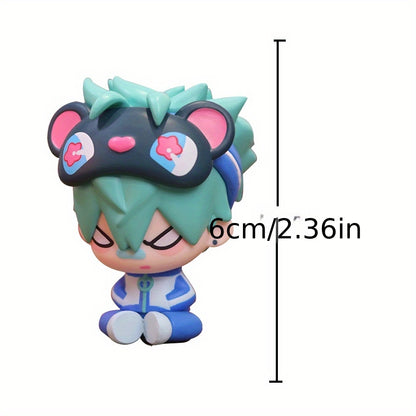 [Halloween, Christmas, Gift] 1pc/Figurines<Ivan&Till&Sua>Anime Figure- 6Cm Adorable Chibi Sitting Figure-Decorations-Collectibles-Desktop, Computer Case, Car Decoration-Halloween, Christmas, Gift-Innovative Gifts-Collector's Model