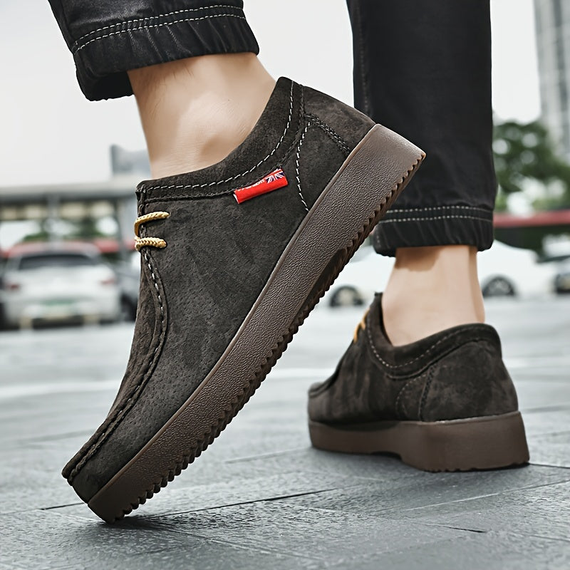 Casual Shoes, Business Shoes, Pigskin Fabric with Non-slip Premium Soles, Suitable for Autumn and Winter Business Casual Easy to Clean Shoes