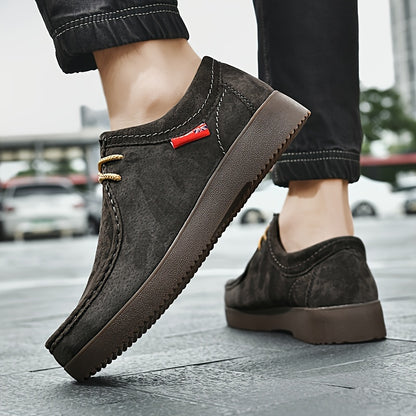 Casual Shoes, Business Shoes, Pigskin Fabric with Non-slip Premium Soles, Suitable for Autumn and Winter Business Casual Easy to Clean Shoes