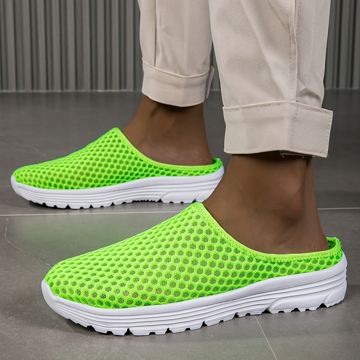 Lightweight Breathable Summer Slip-On Casual Shoes with a Closed Toe Design for Easy Wear., Women Shoes, Sneakers