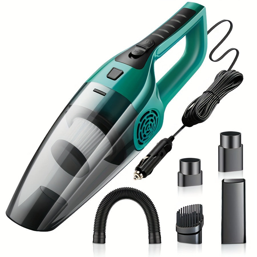 Car Vacuum Cleaner, Handheld Mini 12V Vehicle Vacuum with High Power Suction and Large Capacity, for Cleaning Car Grooves, Crevices, and Pet Hair (Cat/Dog Hair)