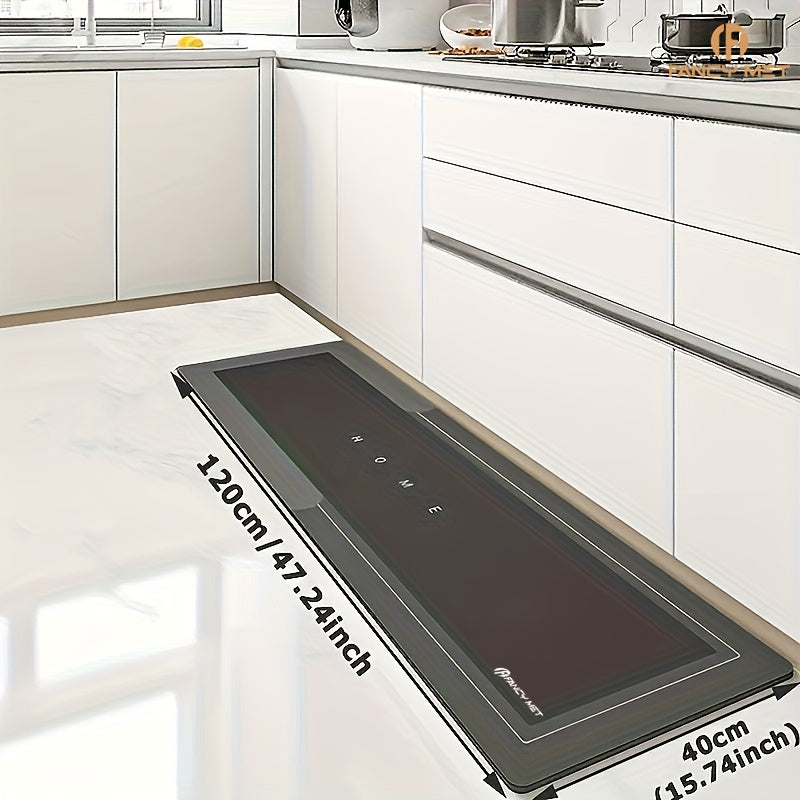 1pc Diatom Mud Kitchen Mat - 3.5mm Thick, 4.41LB/m², with Natural Rubber Base, Super Non-Slip & Scratch-Resistant Surface, Easy to Clean, Comfortable Standing Mat for Kitchens, Bathrooms, Entryways - Multiple Sizes Available, Kitchen Mats for Floor