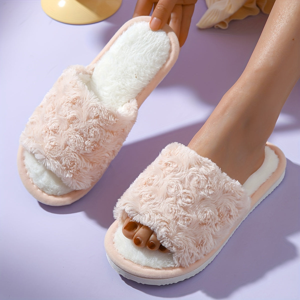 Rose Flower Slippers, Women Shoes