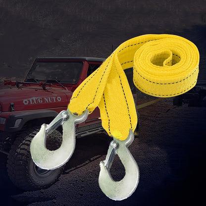 1pcHeavy-duty towing rope/150-inch durable nylon strap/breaking strength/storage bag/ideal for emergency vehicles/off-road use