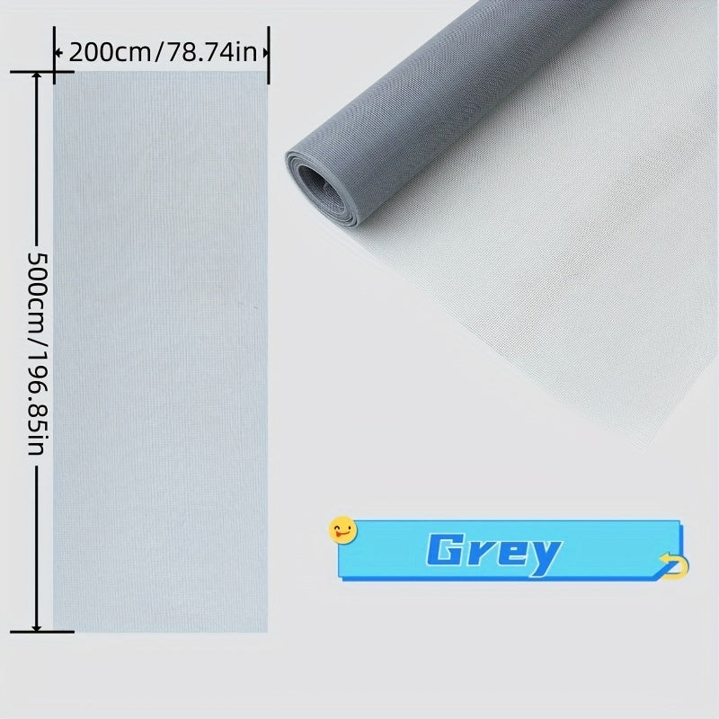 Household DIY Mosquito and Fly Screen Window Net, Pet-Proof Entry Barrier for Doors and Windows, Suitable for Windows, Doors, Patios, and Fences. Easy to Install. Screen Mesh