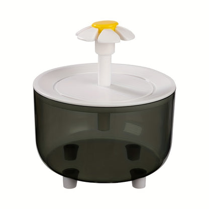 1pc Whisper Quiet 1.5L Usb-Powered Pet Water Fountain, Automatic Circulation, Easy Clean Design for Cats & Small Pets, No Battery Required