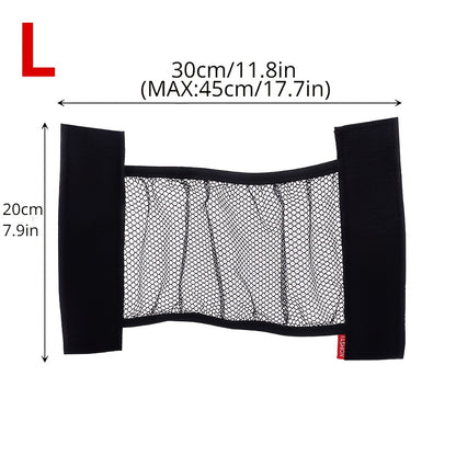 1/2pcs of Car Trunk Organizer - a Sturdy Nylon Mesh Storage Net for Vehicle Interior Additions, Elastic Cargo Net Pocket for Hanging Bags on The Back of The Rear Seat. Available in Options: 1pc/2pcs/(L+S)=2pcs/2pcs=(33.81oz+1S)/2pcs Small And Large Sizes