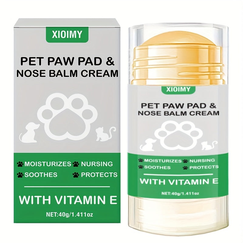 1.411Oz Moisturizing Stick for Pets' Noses And Paw Pads, Suitable for Cats And Dogs, Portable, Highly Moisturizing, Deeply Nourishing, Improves Dryness, Cares for Your Pet'S Nose And Paw Pads, Suitable for Both Cats And Dogs, Without Battery