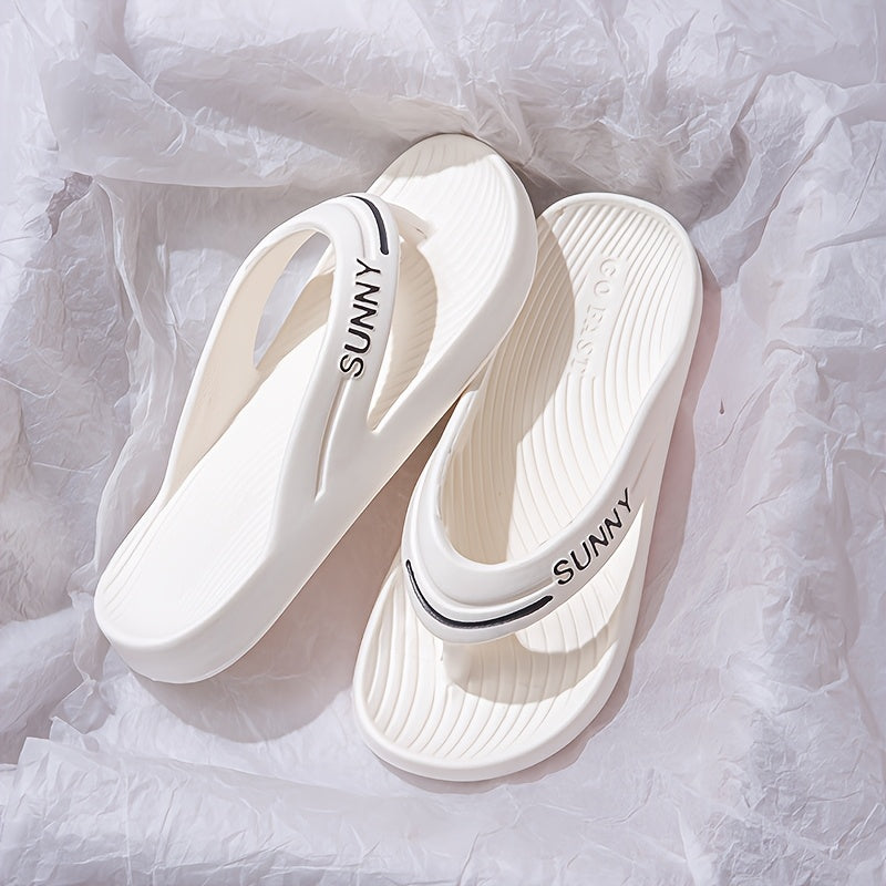 2025 EVA Simple Casual Slippers for Men And Women, Suitable for Home, Indoor, Bathroom, Shower, Non-Slip, Thick Sole, Odor-Resistant, Couple'S Outdoor Flip-Flops for Spring And Autumn.