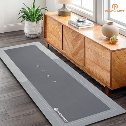 1pc Diatom Mud Kitchen Mat - 3.5mm Thick, 4.41LB/m², with Natural Rubber Base, Super Non-Slip & Scratch-Resistant Surface, Easy to Clean, Comfortable Standing Mat for Kitchens, Bathrooms, Entryways - Multiple Sizes Available, Kitchen Mats for Floor