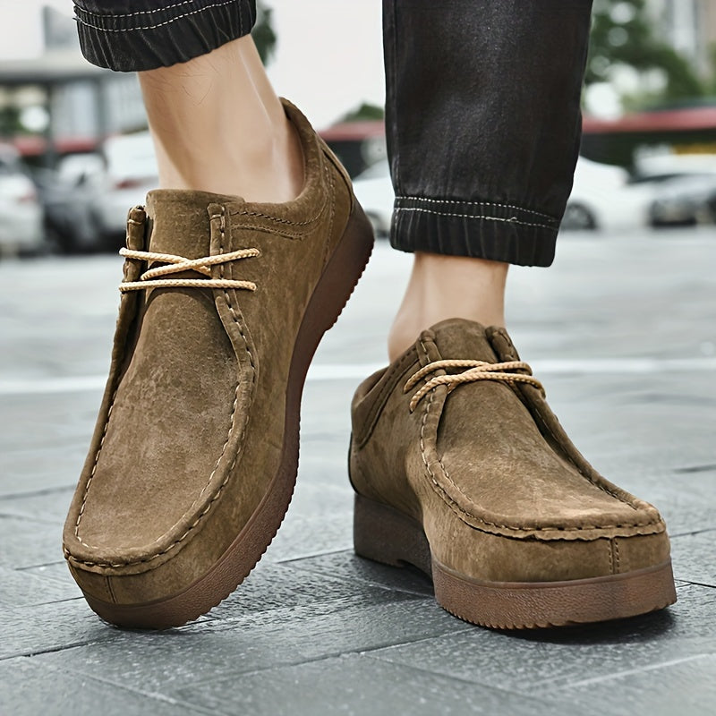 Casual Shoes, Business Shoes, Pigskin Fabric with Non-slip Premium Soles, Suitable for Autumn and Winter Business Casual Easy to Clean Shoes