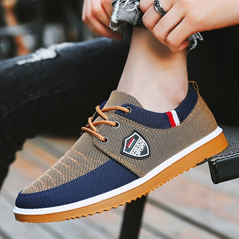 1 Pair of Canvas Low-Top Sneakers, Classic Casual Walking Shoes for Versatile Workwear with Unique Charm