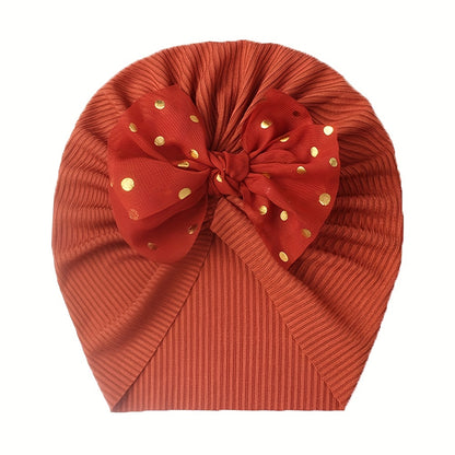 1pc Threaded Baby Hat Children's Bow Headband Baby Thin Girl Hat