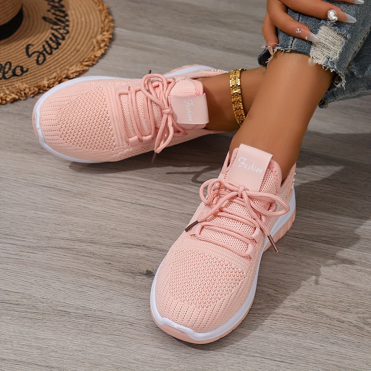 Plus-size Women's 2026 Spring/summer Mesh Casual Sneakers, Comfortable Lightweight Breathable Outdoor Running Shoes, Travel Vacation Camping Leisure Shoes, Women Shoes