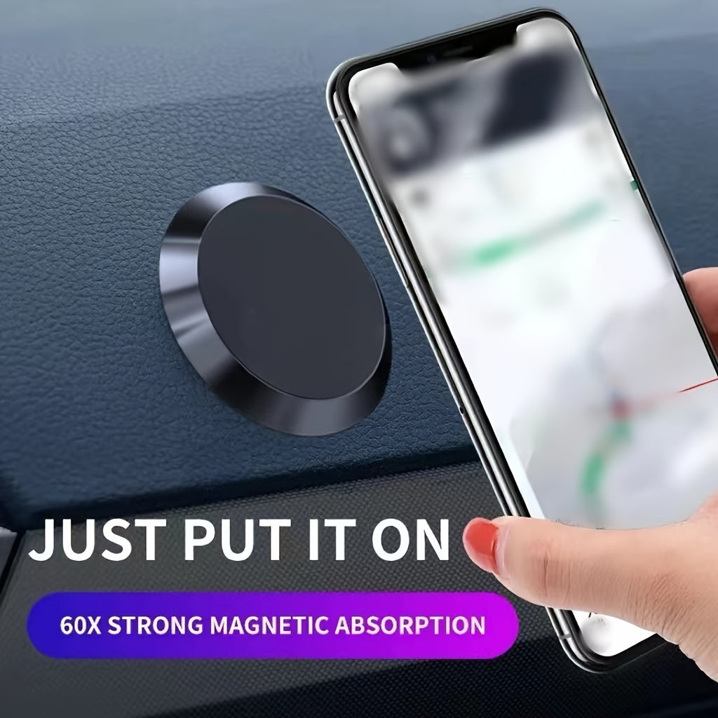 Universal Magnetic Car Phone Holder - Dashboard & Wall Mounted, Car Magnet Sticker for Phone Stand