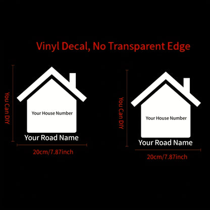 1/2/3/4/5pcs Personalized Custom Bin Number Stickers with  House Number & Street Name Decal for Easy Identification