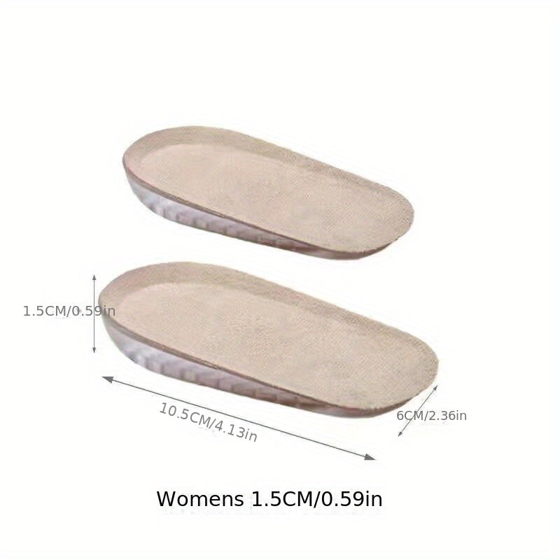 1pair Invisible Inner Raised Insole - Self-adhesive Soft Cushion for Men and Women