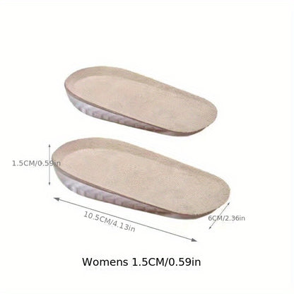 1pair Invisible Inner Raised Insole - Self-adhesive Soft Cushion for Men and Women