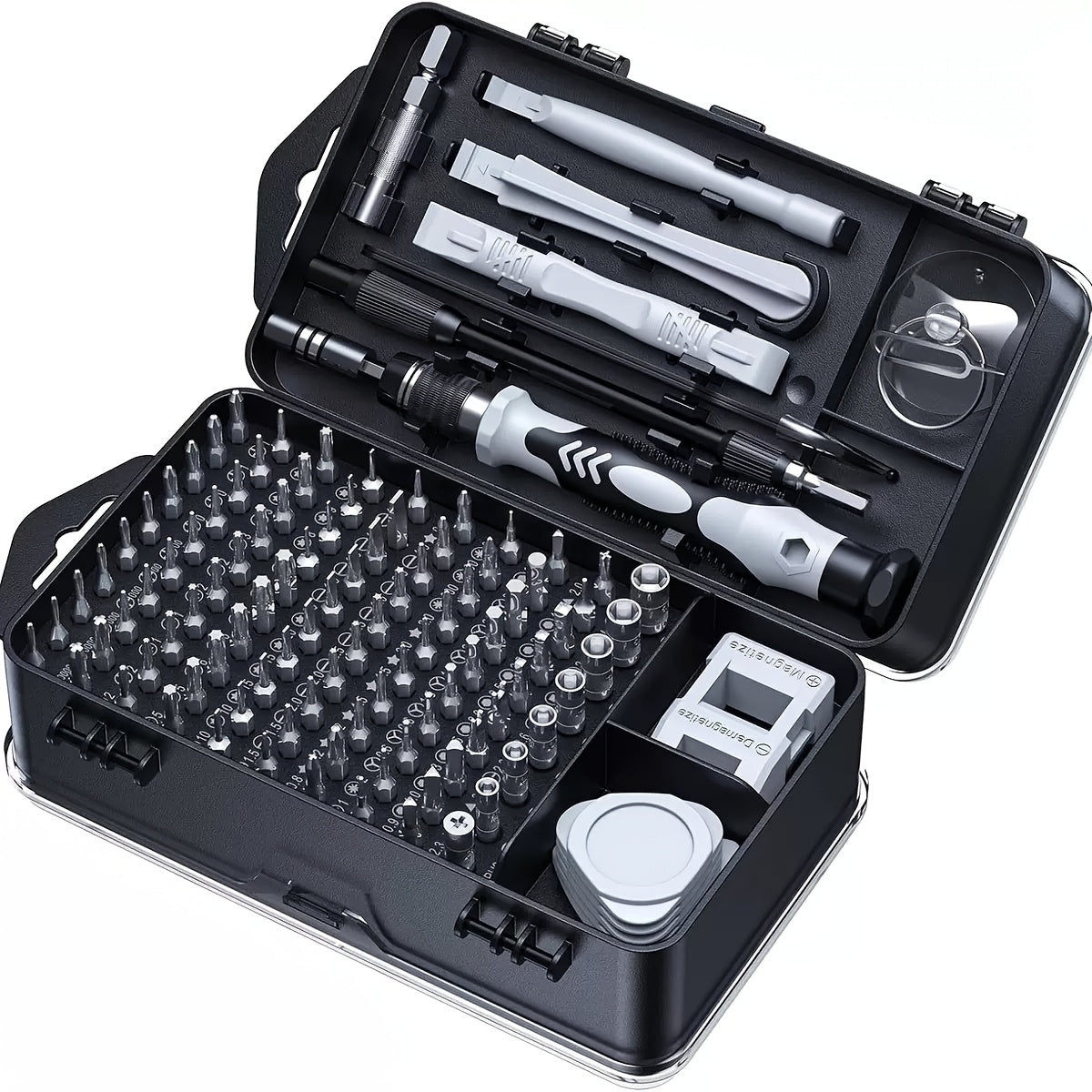HOMEFISH 115-In-1 Enhanced Screwdriver Kit with Strong And High Durability, Complete Tool Set for Multifunctional Disassembly Featuring Specially Shaped Bits
