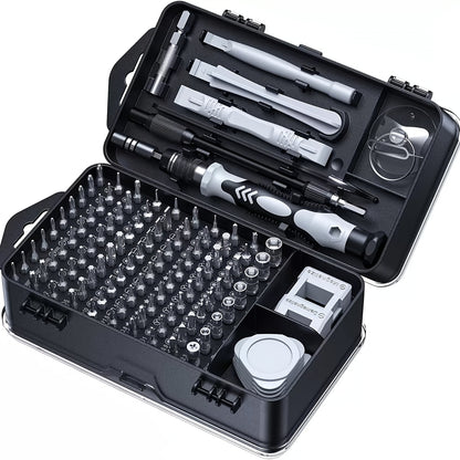 HOMEFISH 115-In-1 Enhanced Screwdriver Kit with Strong And High Durability, Complete Tool Set for Multifunctional Disassembly Featuring Specially Shaped Bits