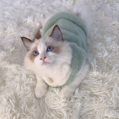 Cute Autumn And Winter Cat Clothing, Warm And Thick Vests for Dogs, Preventing Shedding, Suitable for Small Pets And Kittens