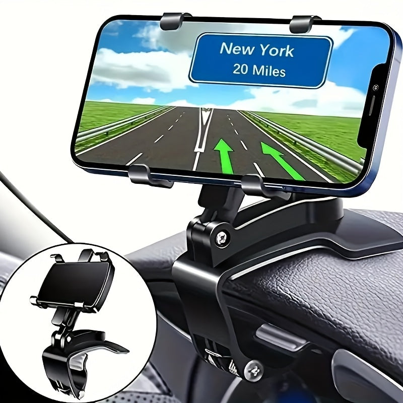 Car Dashboard Phone Holder - a Secure Adjustable Mount Suitable for Iphone, Samsung Galaxy, Etc. - Easy to Install with a Design for Safe Driving