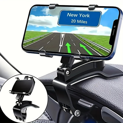Car Dashboard Phone Holder - a Secure Adjustable Mount Suitable for Iphone, Samsung Galaxy, Etc. - Easy to Install with a Design for Safe Driving