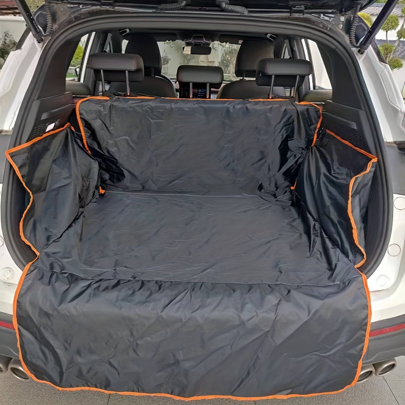 Durable Polyester Auto Trunk Mat for Pets - Non-Slip, Scratch-Resistant, Easy-Clean Mat for SUVs and Cars, Pet Safety Mat|Decorative Trunk Mat|EasyClean Mat, Pet Accessories