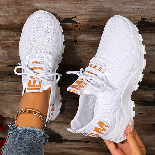 [Women's Casual Sneakers] Fashionable Women's Casual Sneakers - Breathable and Comfortable Running Shoes - Soft Women's Shoes for Outdoor, Casual Sports, Fitness, Travel, and Running