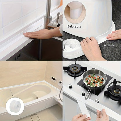 3.6cm Wide Toilet Base Seam Cover Self-Adhesive Kitchen Sink Corner Decorative Tape