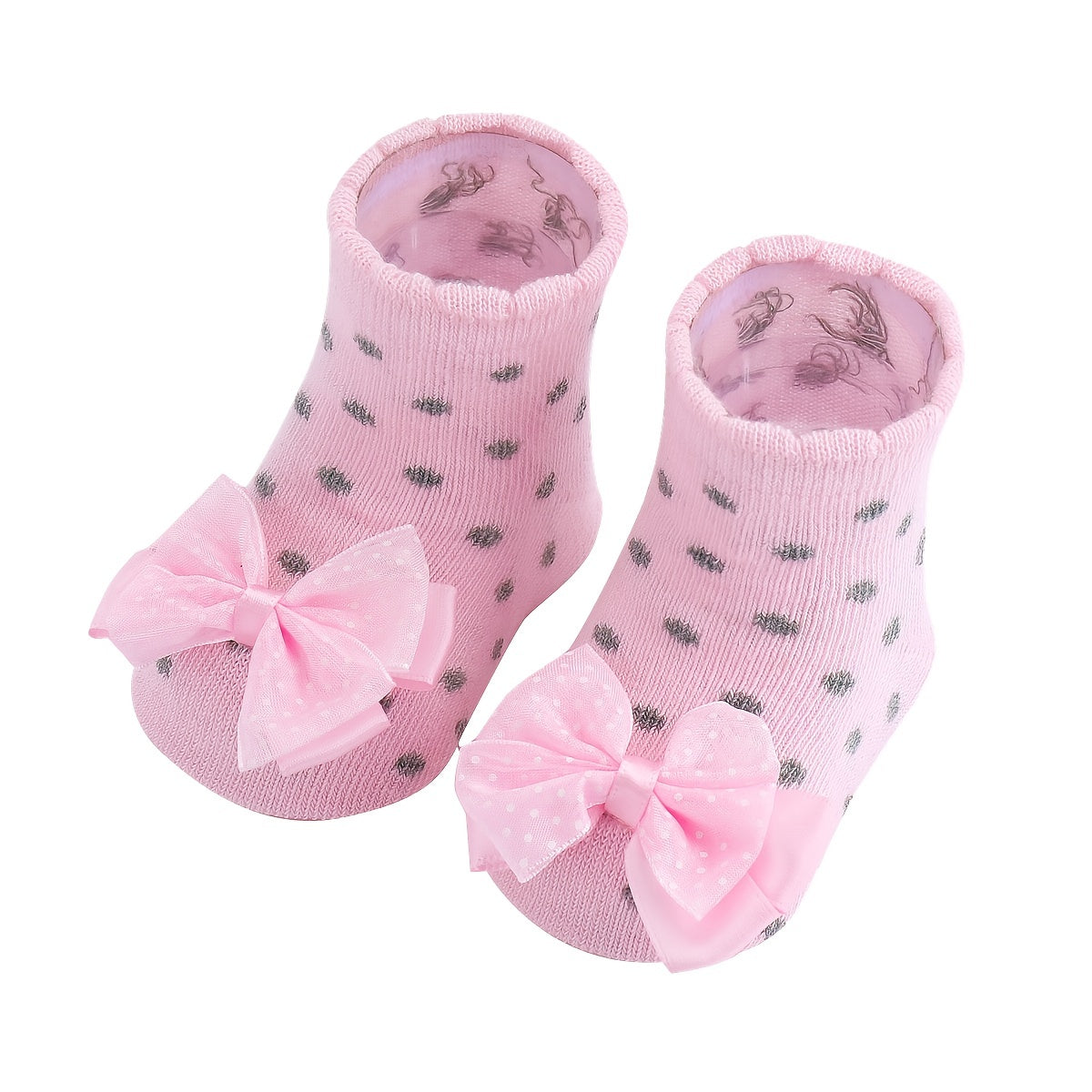 Baby Girl Cute Fashion Bowknot Flower Socks Fit 0-24 Months