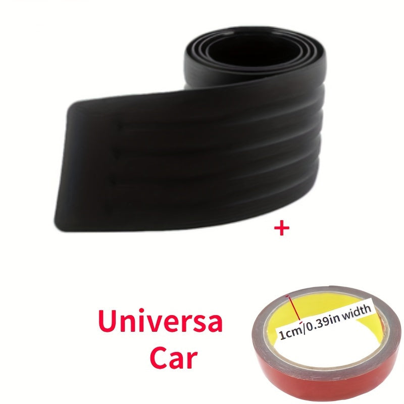 Universal Rear Bumper Protection Sticker for Cars, Designed to Cover The Trunk Sill with Rubber Strips And Anti-Scratch Pads As Accessories.