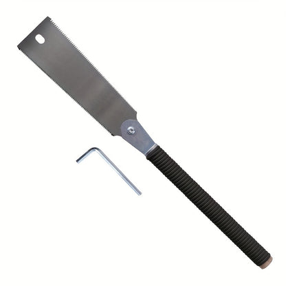 Japanese Pull Saw SK5 Flexible Blade Hand Saw 6-10/17TPI 9.3in Double-Edge Blade, 17 TPI 10in Single-Edge Blade Flush Cut Saw for Woodworking Tools